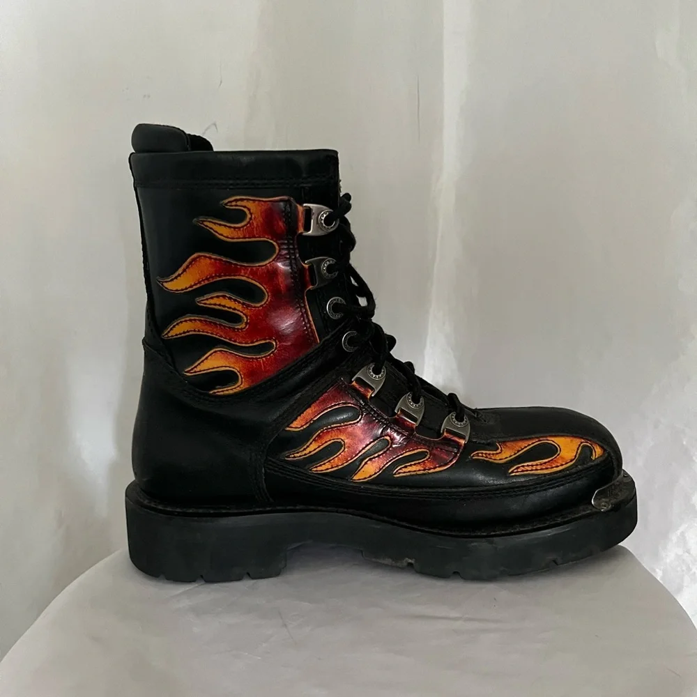 Harley-Davidson Motorcycle Boots Man’s 8.5 Women's 10.5 - Picture 3 of 10